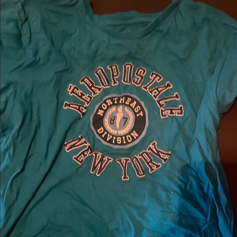 Aeropostale Blue Graphic Tee